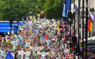 The Restore Nature Now march in London.