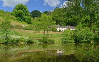 COOMBELAND, Tiverton This idyllic 150-acre equestrian estate is in a hidden valley, with farmhouse, six bedroom guest house, Mill Cottage, pasture, lake and woodland.  jackson-stops.co.uk