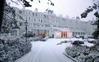 Eastbourne’s White Palace – The Grand – in the snow