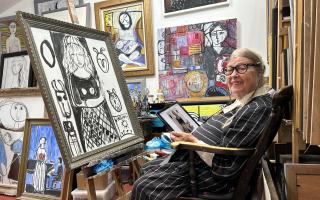 Lydia Corbett in her studio.