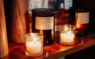 The Solace Candle was created during lockdown and features a blend of cedarwood, tangerine, rose geranium, and lavender.