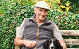 Donald MacIntyre of Emorsgate Seeds with his dog, Mary-Anne.