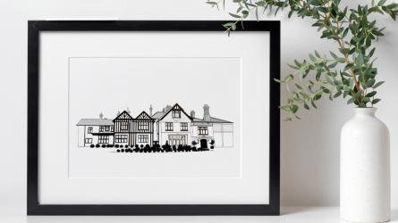 WIN a bespoke digital illustration of your wedding venue